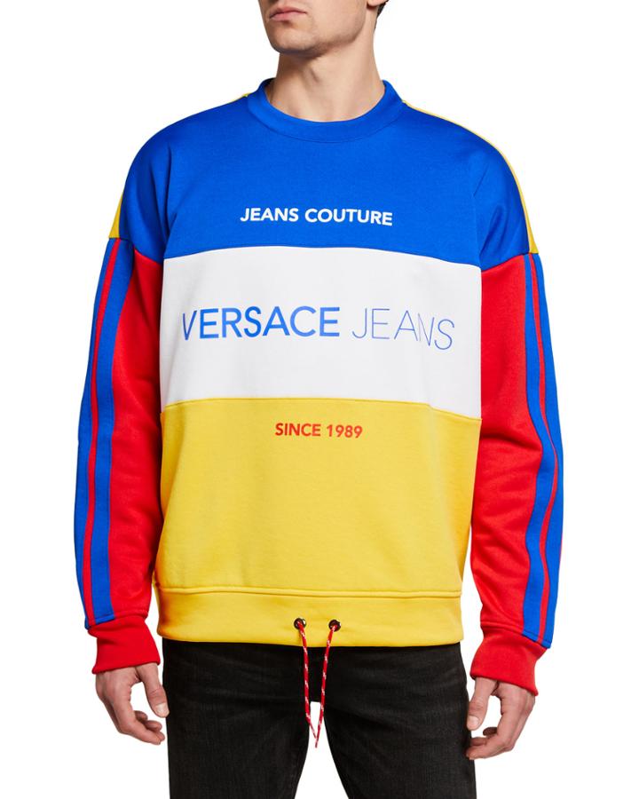 Men's Colorblock Logo Drawstring