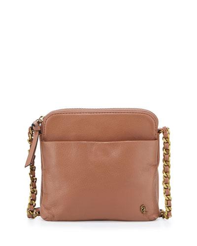 Zoe Leather Camera Bag, Almond