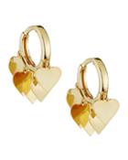 Heart Huggie-hoop Earrings