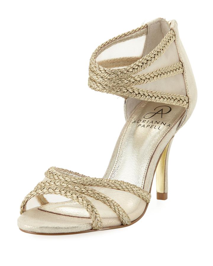 Atlas Mesh/metallic-rope High-heel Evening