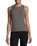 Fitted Crewneck Tank, Army