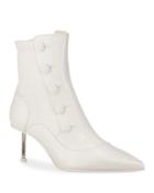 Victorian Button Calf Leather Booties