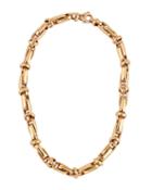 18k Rose Gold Rectangular-link Necklace