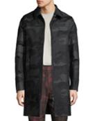 Men's Long Camo-print Wool