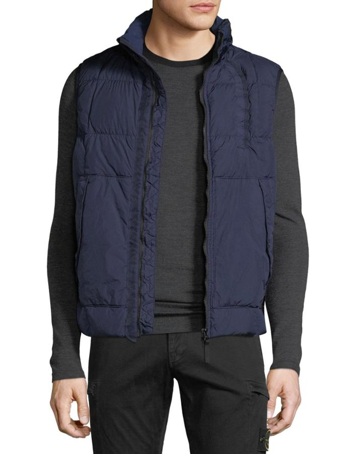 Men's Real Down Puffer Waistcoat Vest