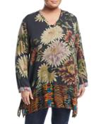 Serenity Floral-print Challis Tunic,