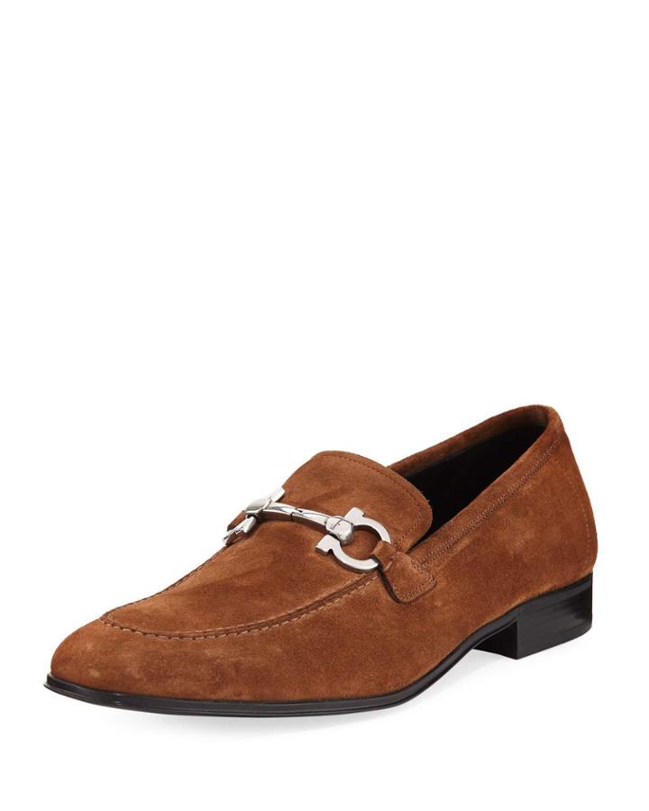 Men's Suede Gancini