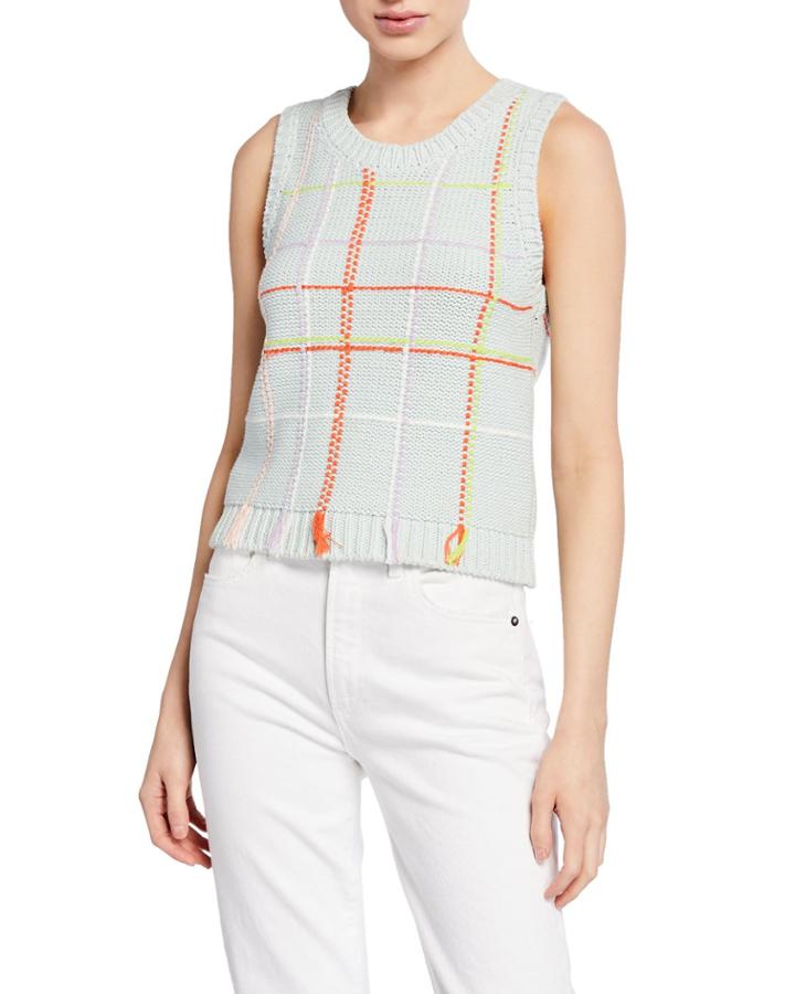 Rosalina Grid Sleeveless