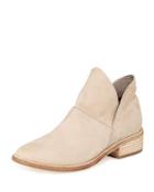 Leaf Nubuck Slip-one Bootie
