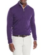Men's Crown Soft Half-zip Wool/silk
