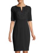 Half-sleeve Lace-front