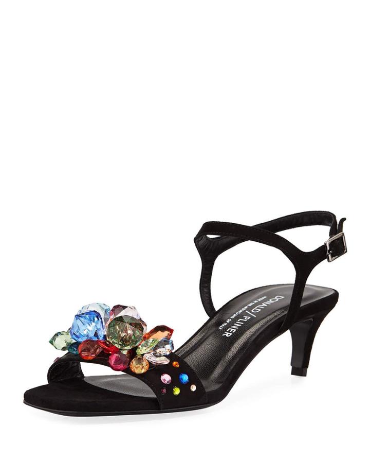 Delila Suede Jeweled