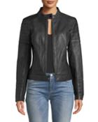 Moto-quilted Lamb-leather Jacket