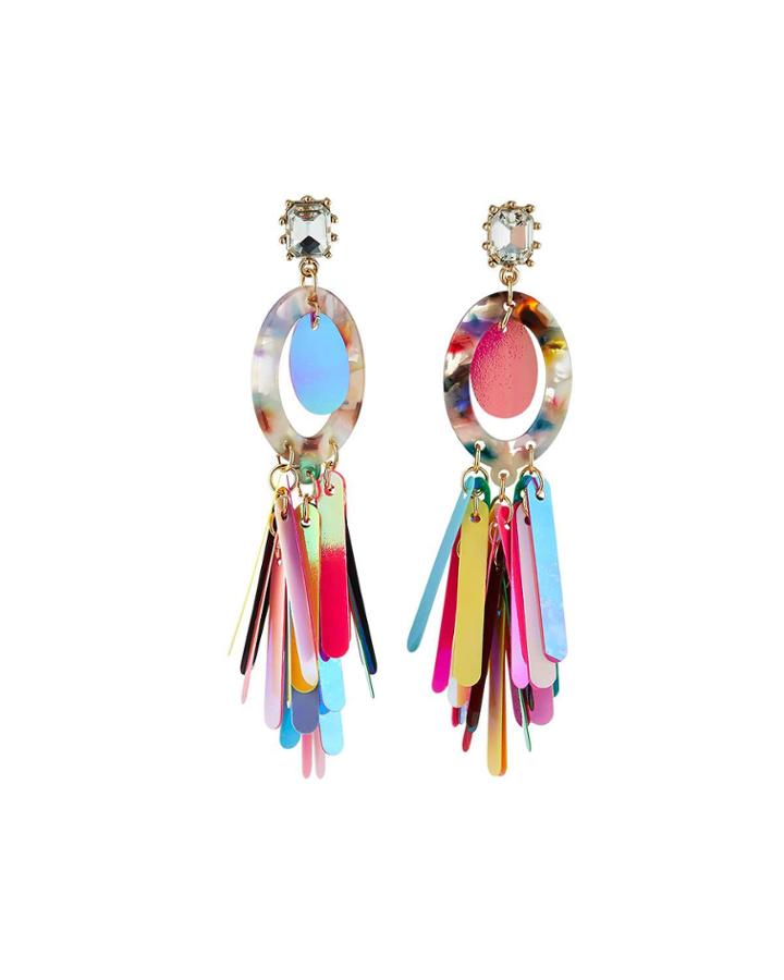 Sequin Tassel Earrings,