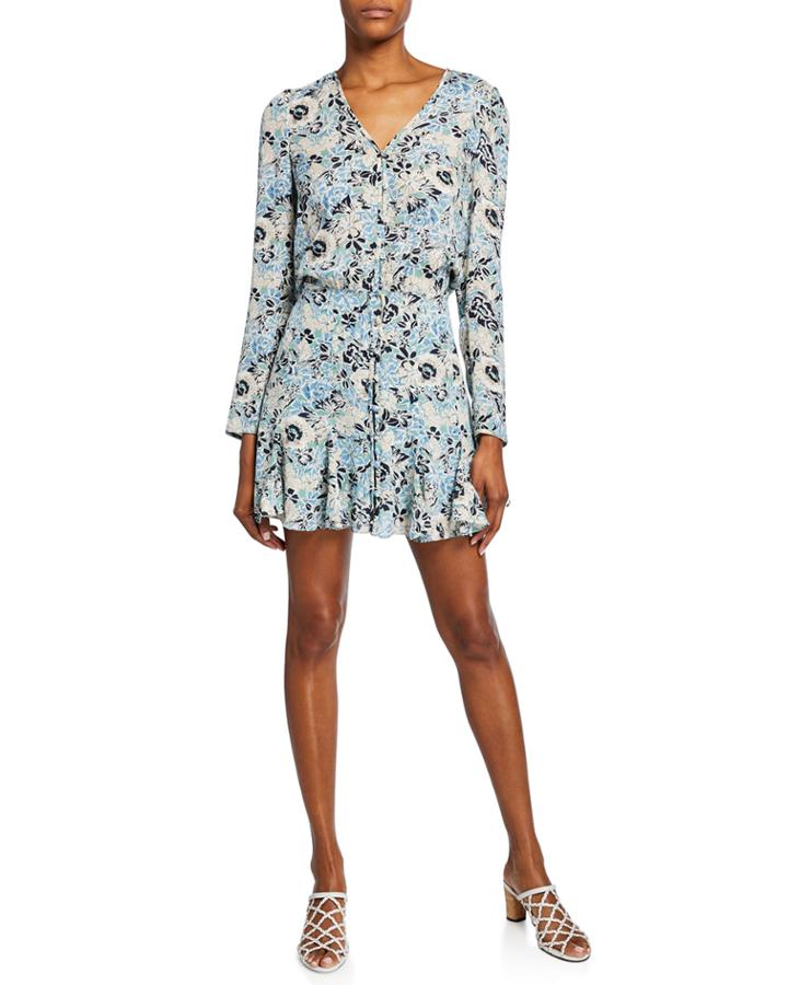 Riggins Floral Button-front Dress