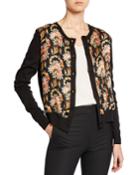 Floral-print Cardigan