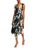 Telson Abstract Print Dress