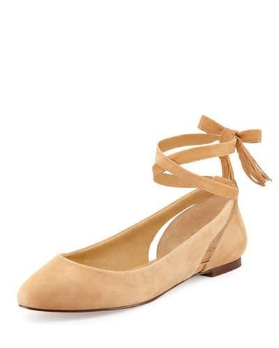 Jerrie Ankle-wrap Ballerina Flat