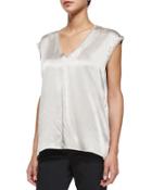 Deep V-neck