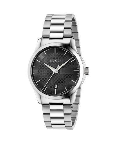 38mm G-timeless Round Bracelet Watch, Black