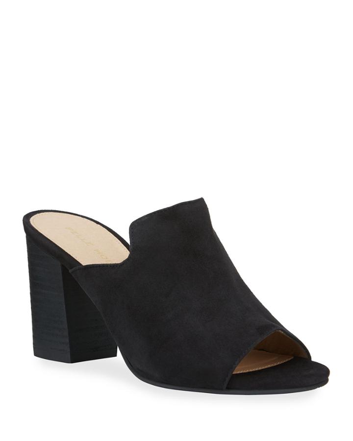 Blair Suede Block-heel