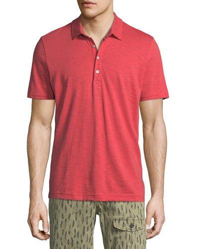 Short-sleeve Cotton Slub Polo