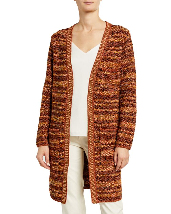 Metallic-knit Boucle
