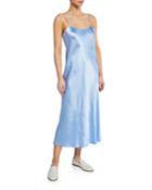 Spaghetti-strap Satin