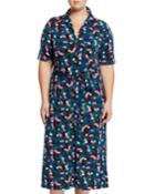 Jade 1/2-sleeve Midi Shirtdress,