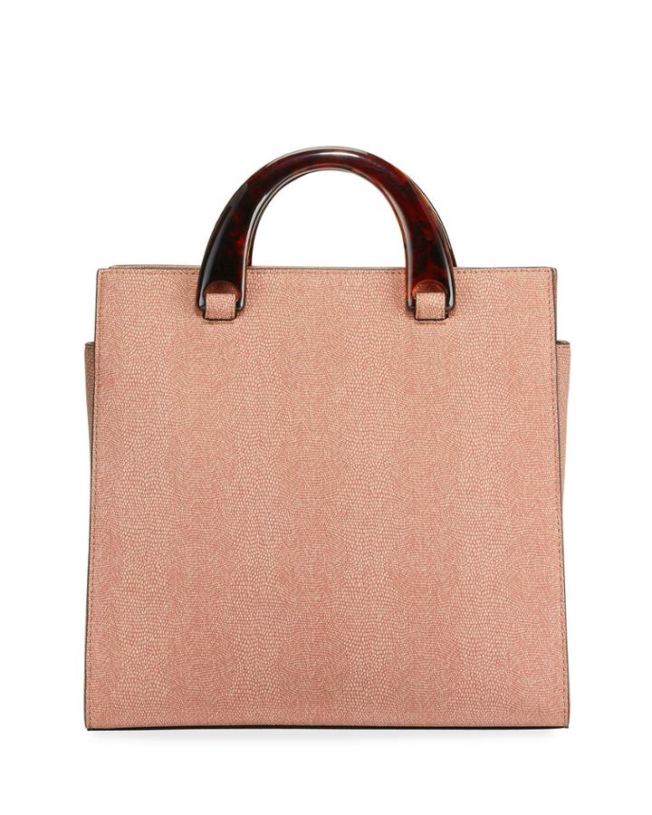 Cynthia Lizard-embossed Tote Bag