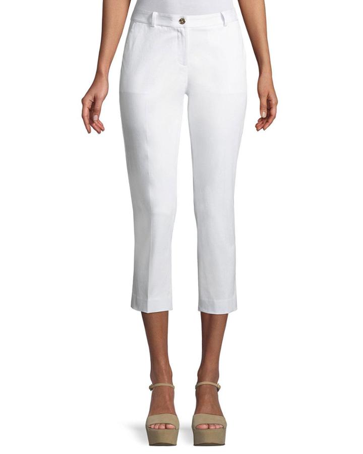Miranda Crepe Cropped Ankle Pant