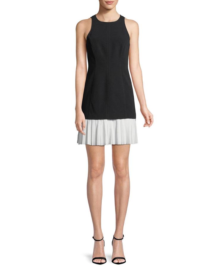 Catriona Sleeveless Pleated-skirt Dress