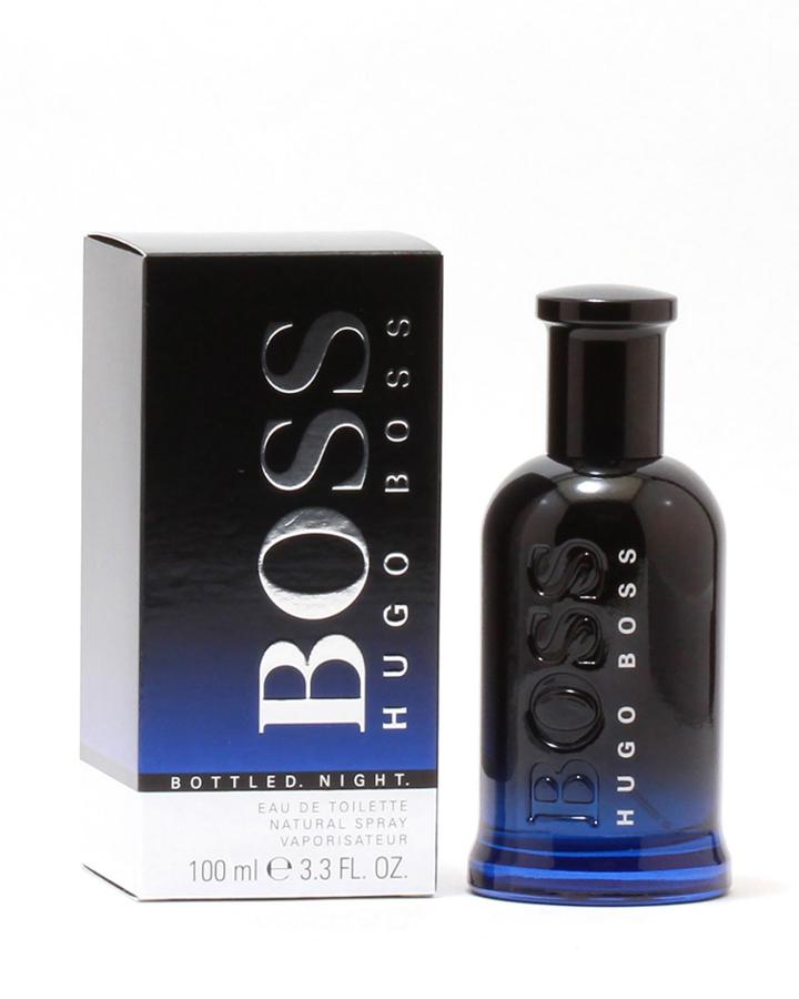 Boss Bottled Night For Men Eau De Toilette Spray, 3.4 Oz./