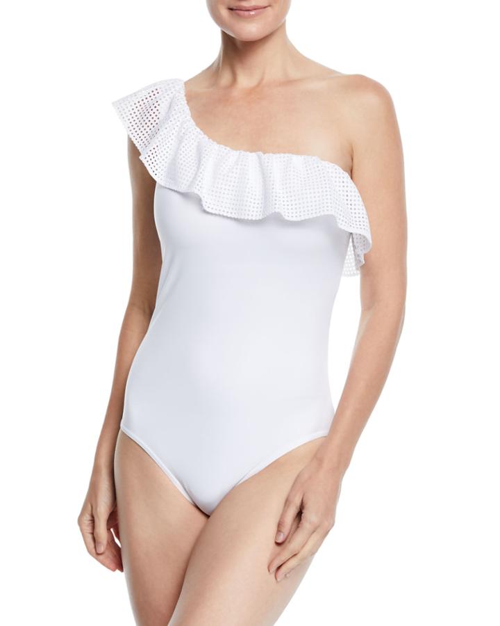 Chiara One-shoulder Ruffle One-piece