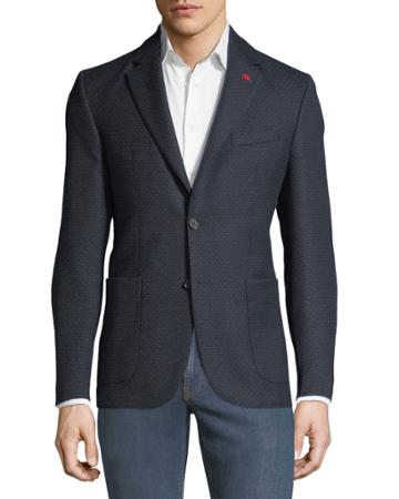 Men's Wool/cashmere Pindot