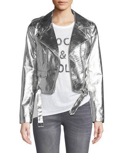 Metallic Faux-leather