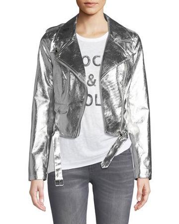 Metallic Faux-leather