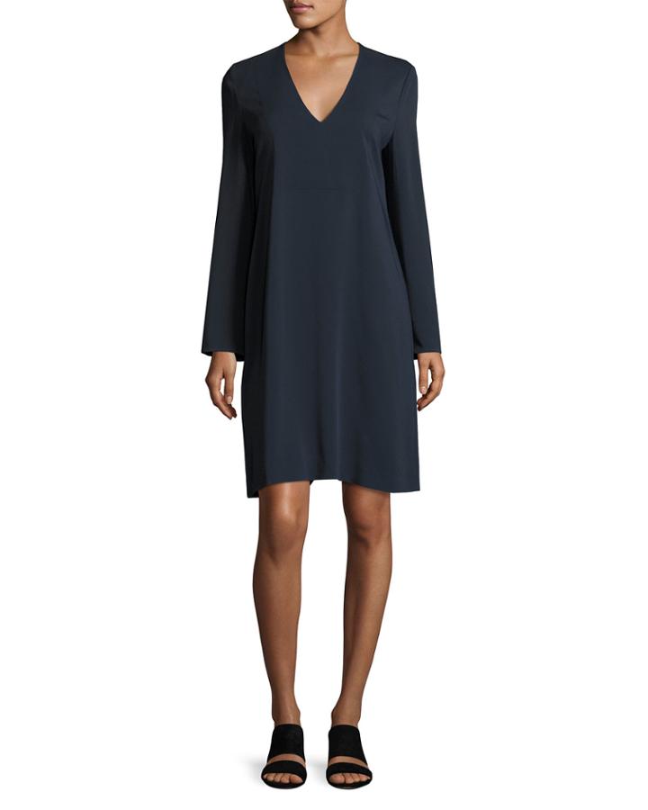 V-neck Tunic Dress, Coastal