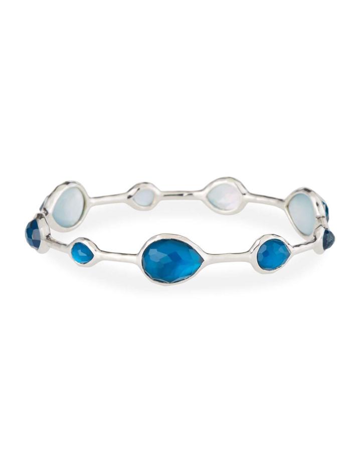 Wonderland Open Teardrop Bangle In