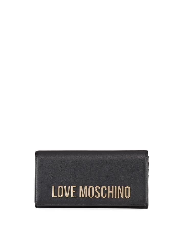 Golden Logo Wristlet Bag