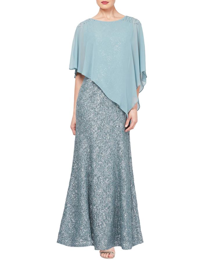 Chiffon Cape Sequin