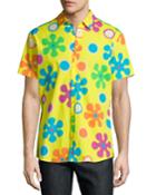 Psychedelic Floral-print Short-sleeve Sport