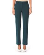 Mid Rise Wool Crepe