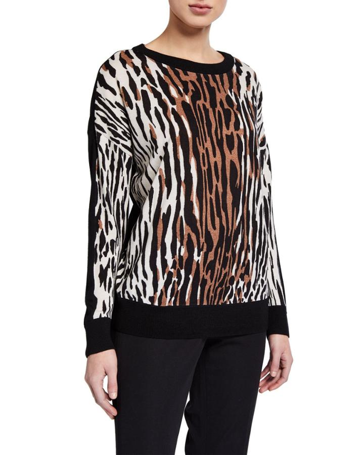 Printed Jersey Drop-shoulder