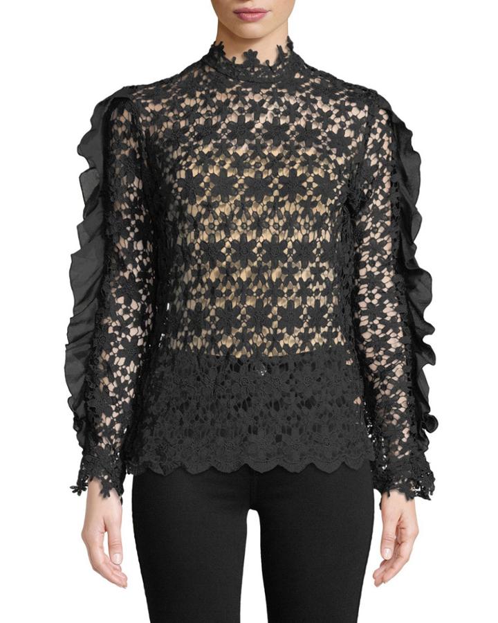 Ruffle-sleeve Crochet