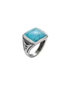 Men's Vintage Turquoise Signet Ring,