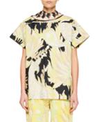 Coxi Scarf-neck Floral Top