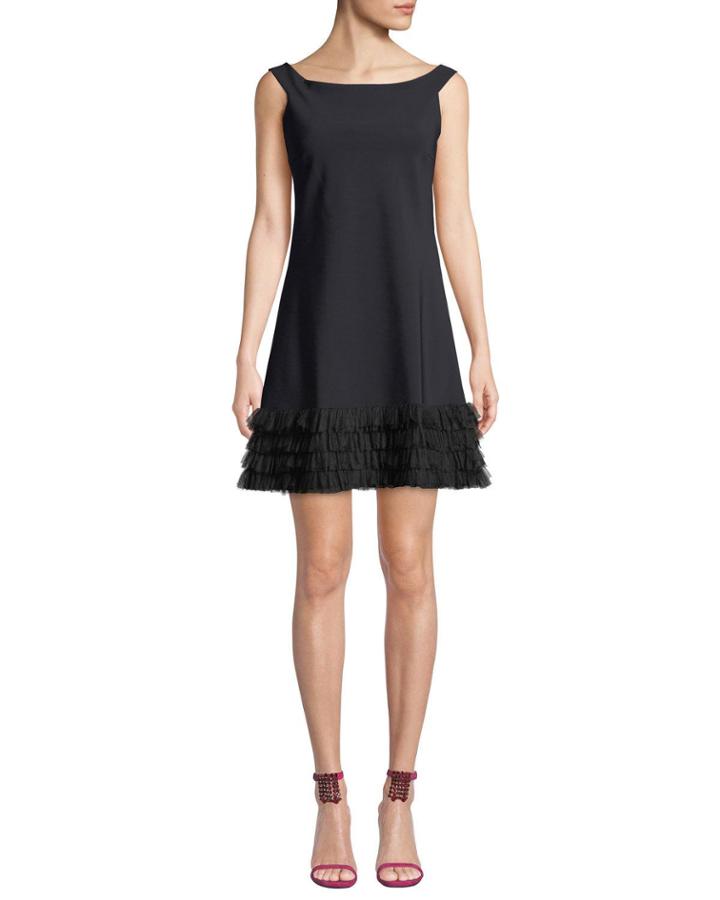 Rigmor 3d-hem Scoop-neck Dress