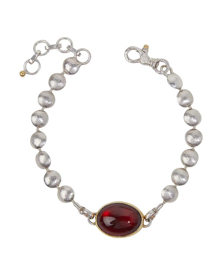 Layering Galapagos Hessonite Garnet Bracelet