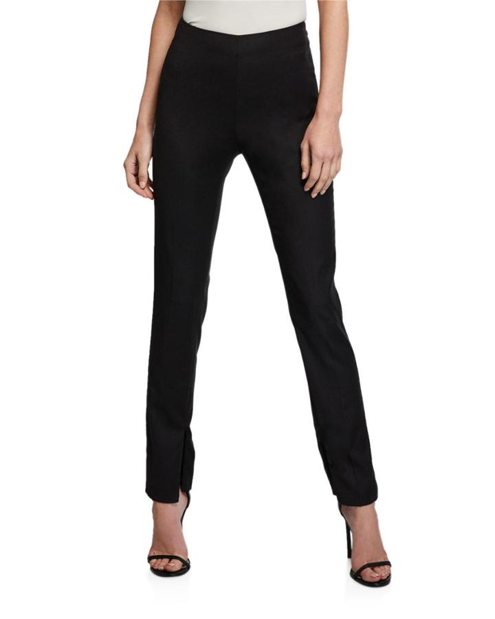 Straight-leg Wool/cashmere Pants